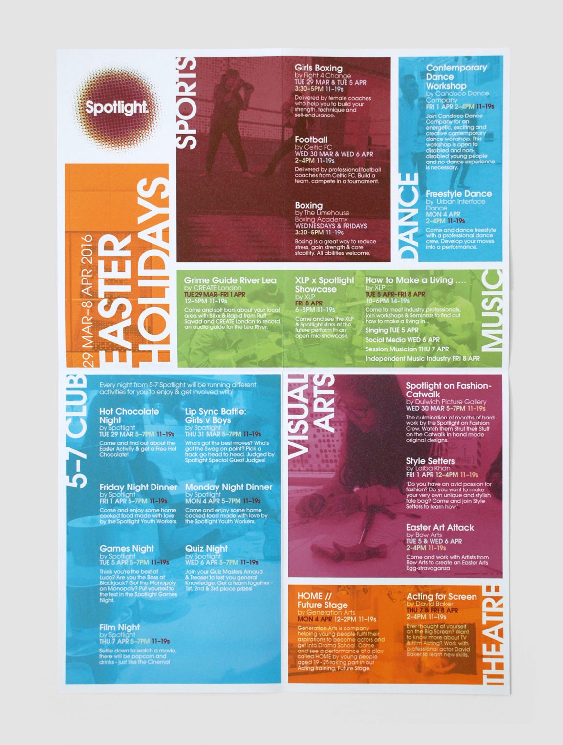 Spotlight Programme Designs | Tessellate Design Studio