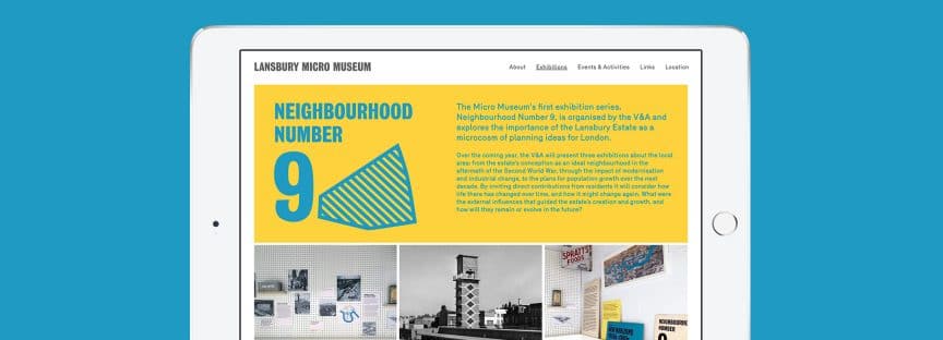 Lansbury Micro Museum website design