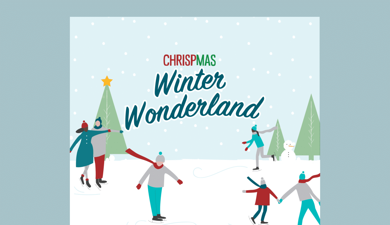 Chrispmas wonderland illustration and poster